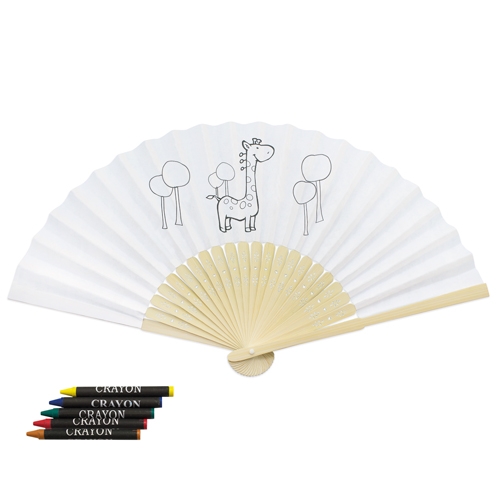 ABANICO "CHILDREN" JIRAFA