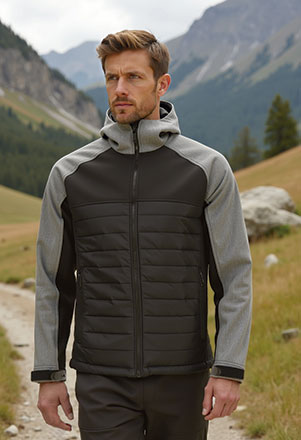 Chaqueta con capucha acolchada BERING